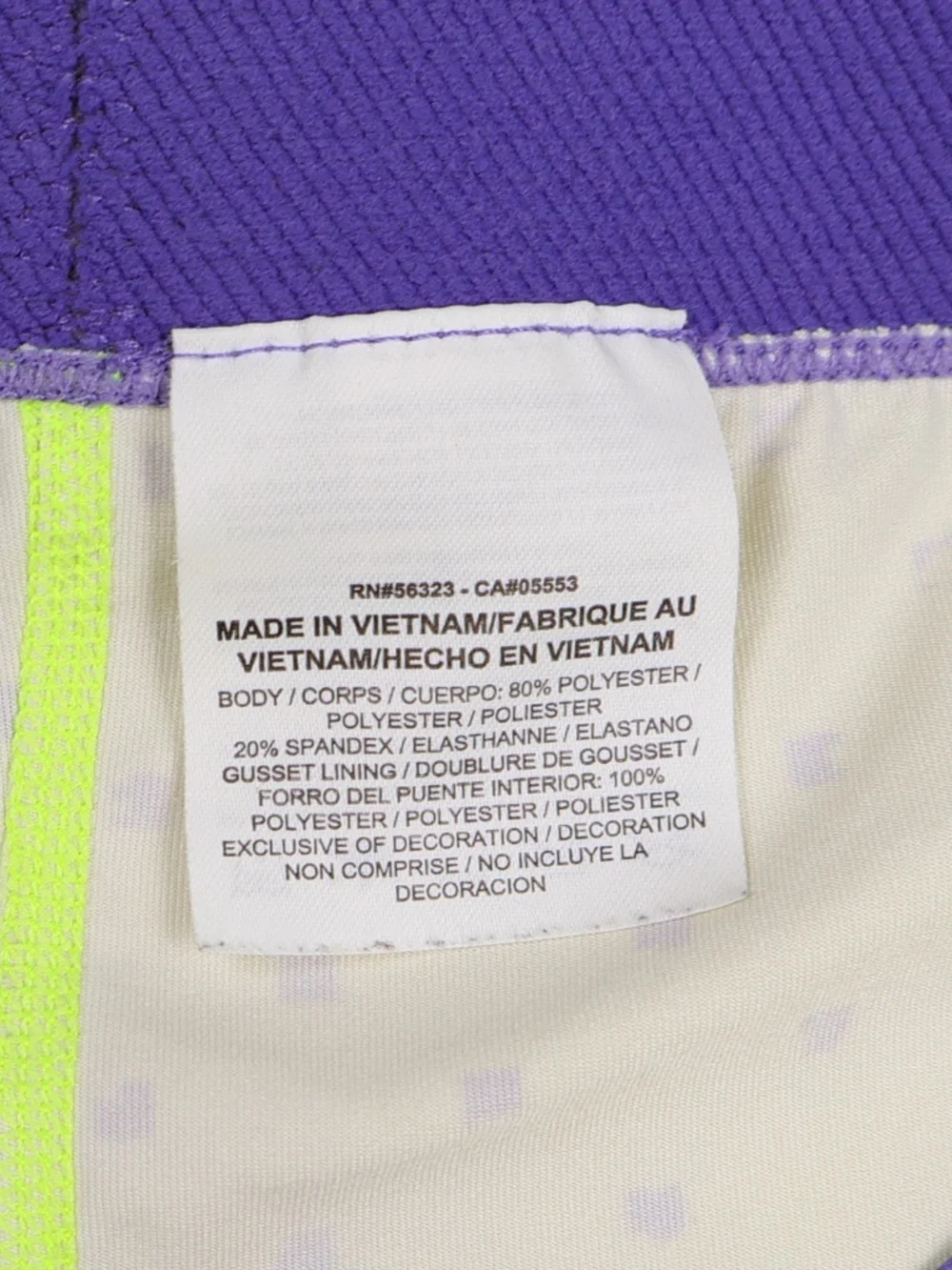 Nike Pro Women's M Neon Yellow Purple Compression Shorts 3